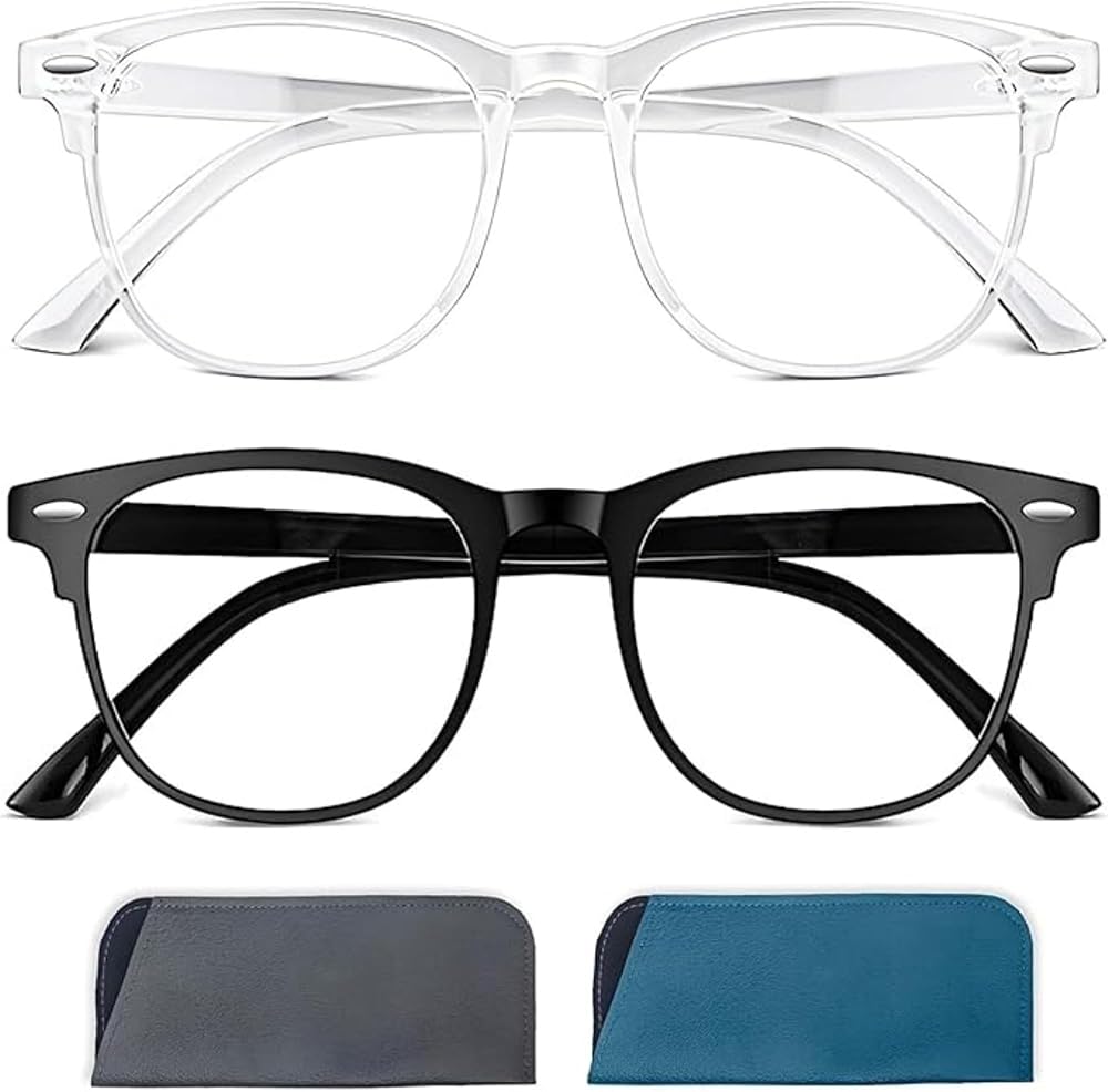 Set da 2 occhiali luce blu